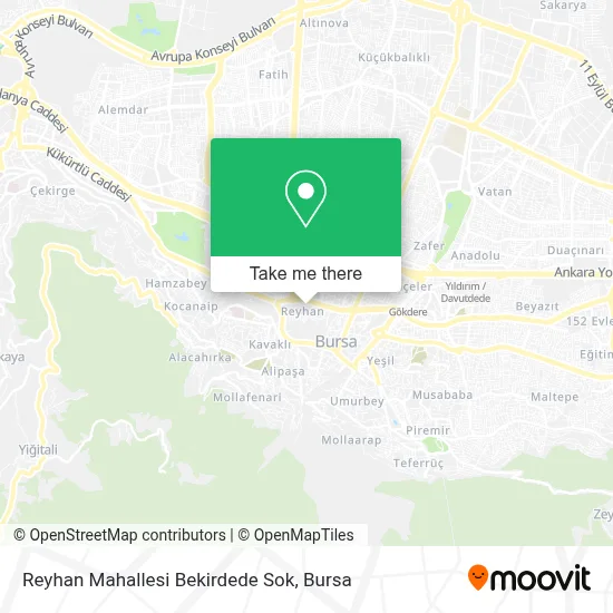 Reyhan Mahallesi Bekirdede Sok map