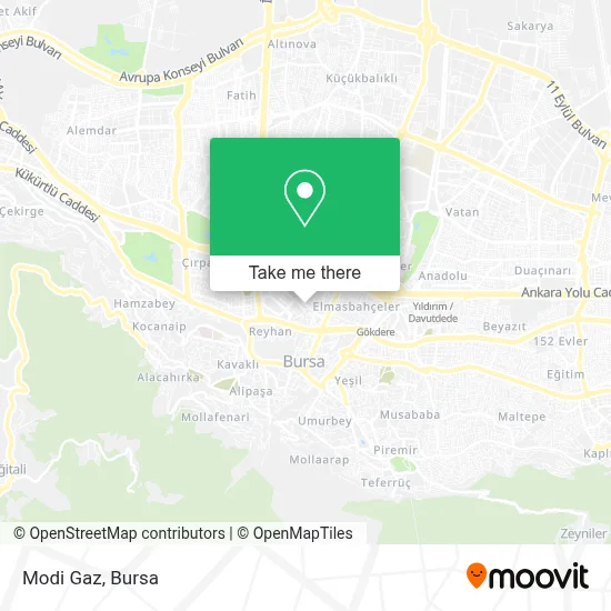 Modi Gaz map