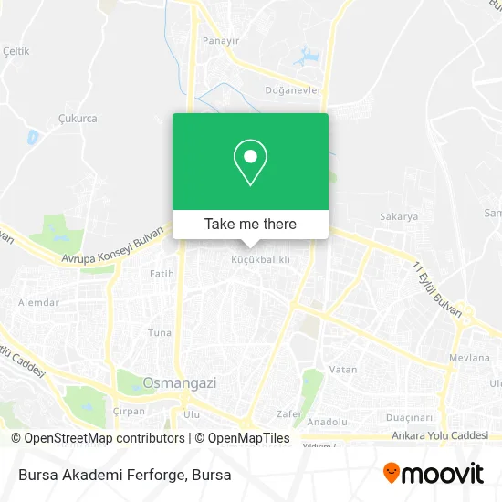 Bursa Akademi Ferforge map