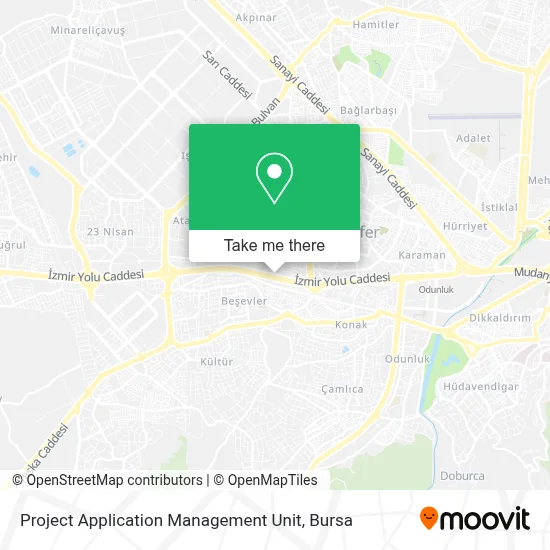 Project Application Management Unit map