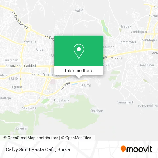 Cafyy Simit Pasta Cafe map