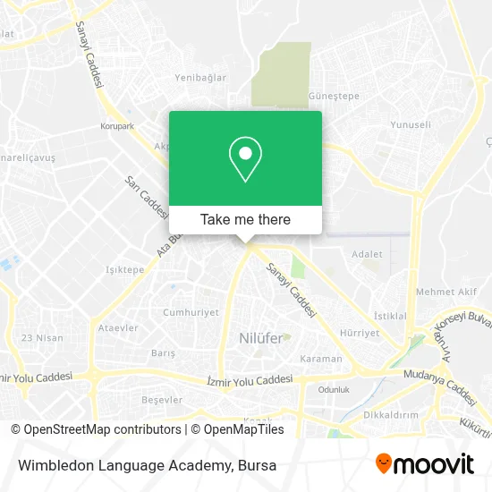 Wimbledon Language Academy map