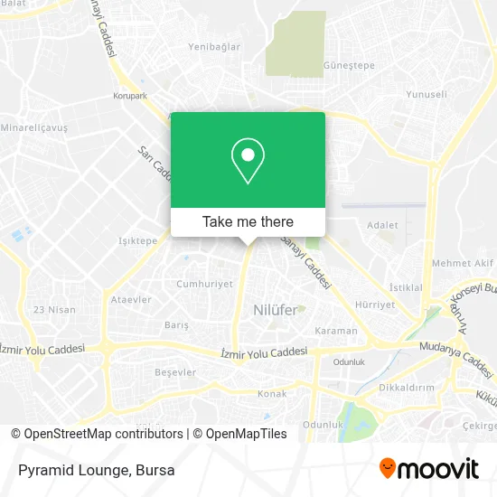 Pyramid Lounge map