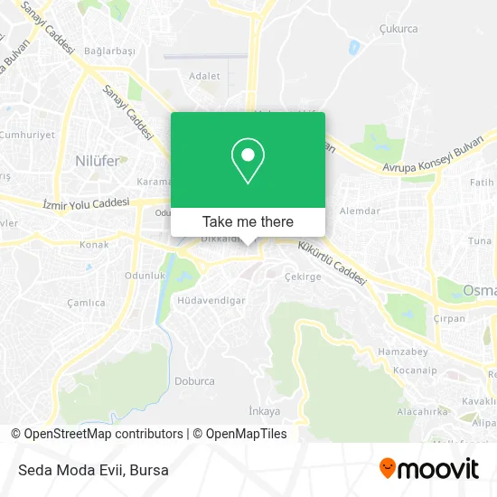 Seda Moda Evii map