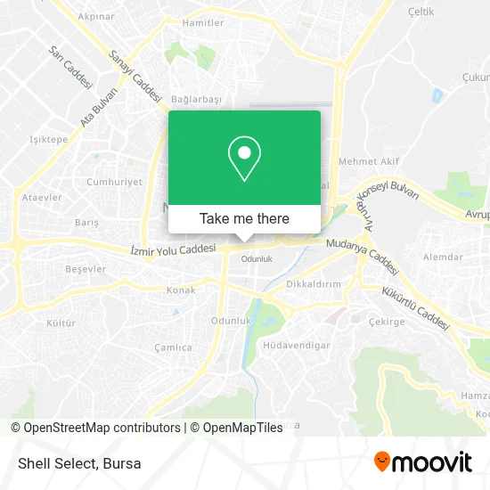 Shell Select map