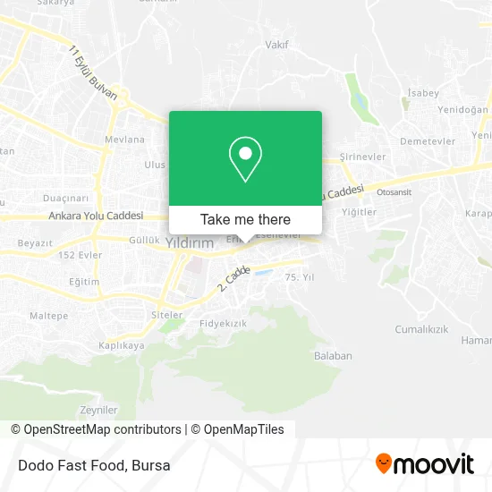 Dodo Fast Food map