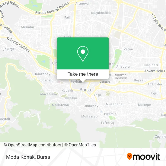 Moda Konak map