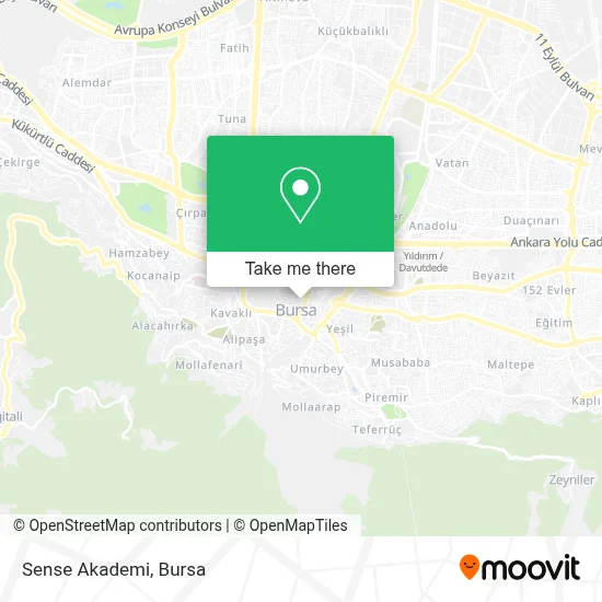 Sense Akademi map
