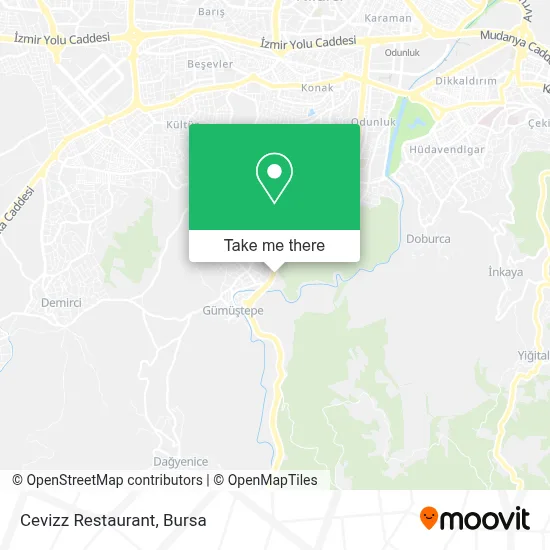 Cevizz Restaurant map
