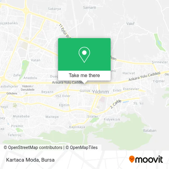 Kartaca Moda map