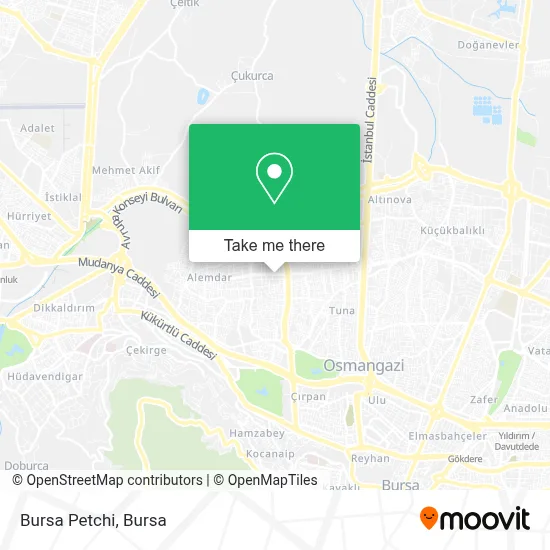Bursa Petchi map