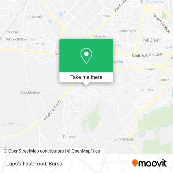 Laps's Fast Food map