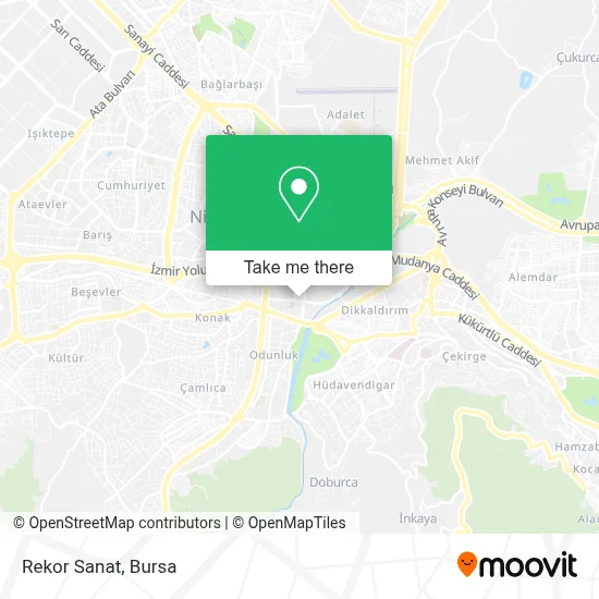 Rekor Sanat map