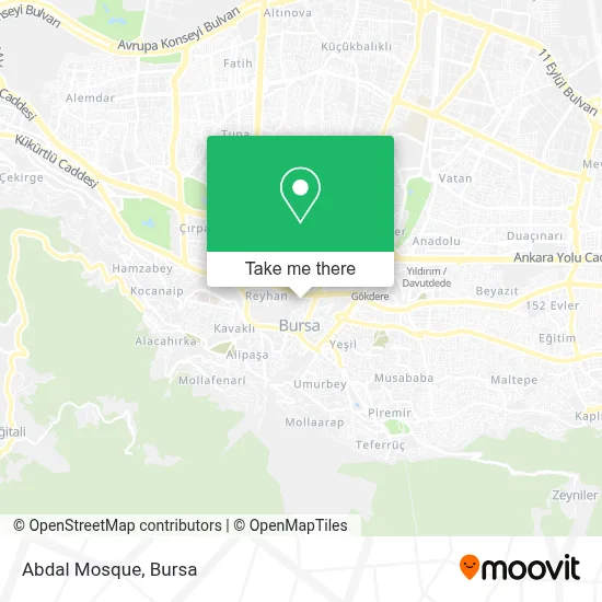 Abdal Mosque map