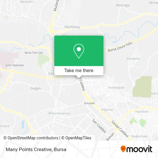 Many Points Creative map