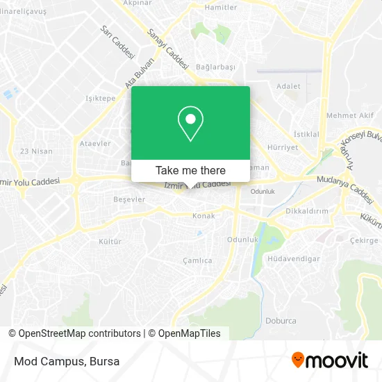 Mod Campus map