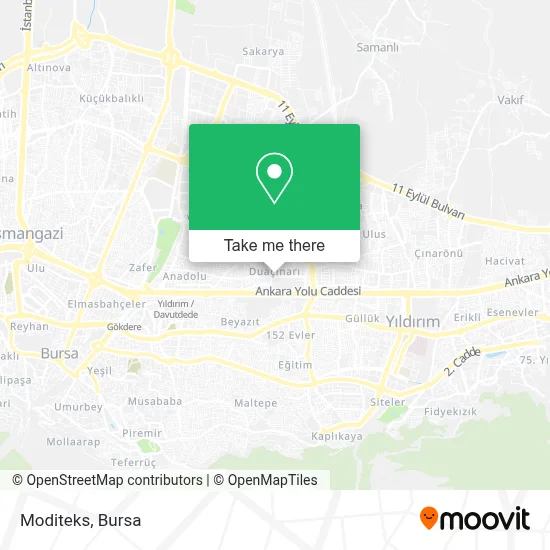 Moditeks map