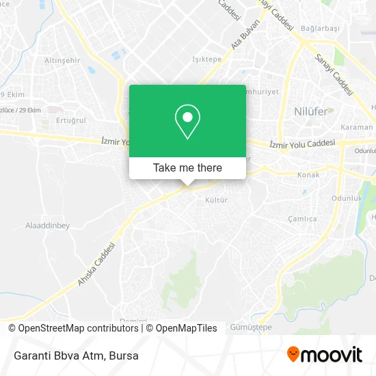 Garanti Bbva Atm map