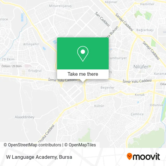 W Language Academy map