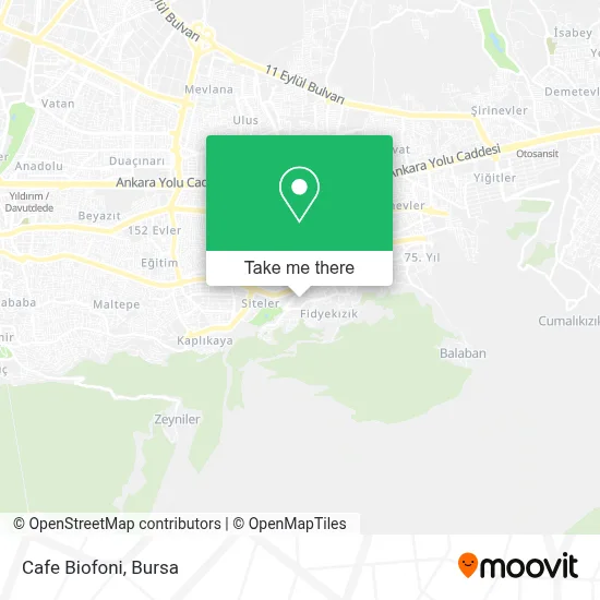 Cafe Biofoni map