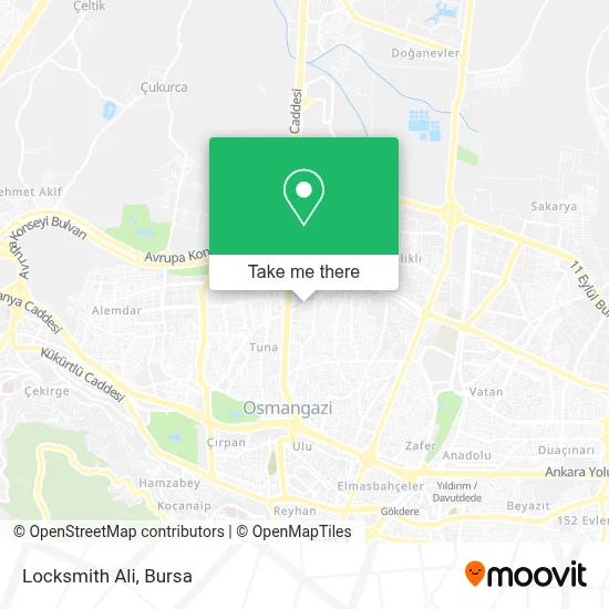 Locksmith Ali map