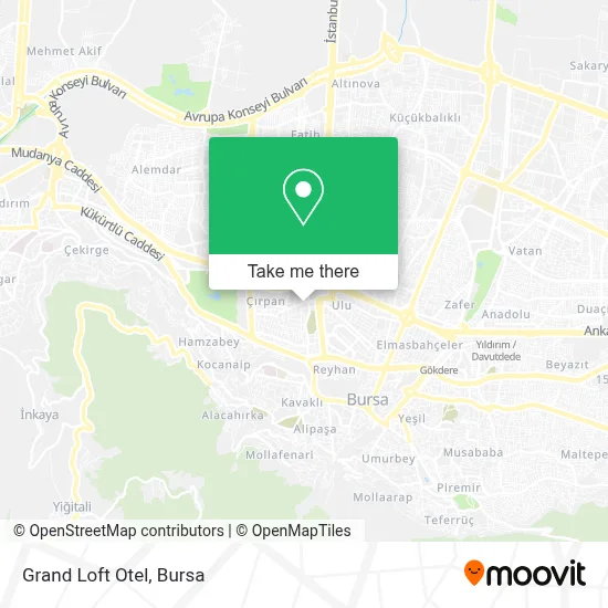 Grand Loft Otel map