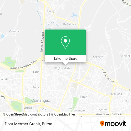Dost Mermer Granit map