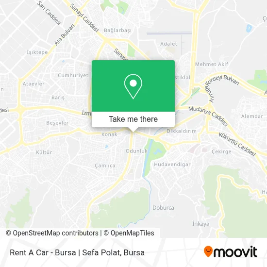 Rent A Car - Bursa | Sefa Polat map