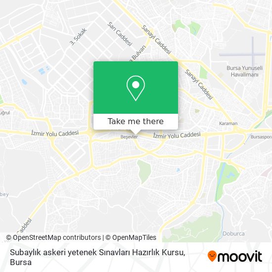 Subaylık askeri yetenek Sınavları Hazırlık Kursu map