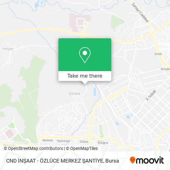 CND İNŞAAT - ÖZLÜCE MERKEZ ŞANTİYE map