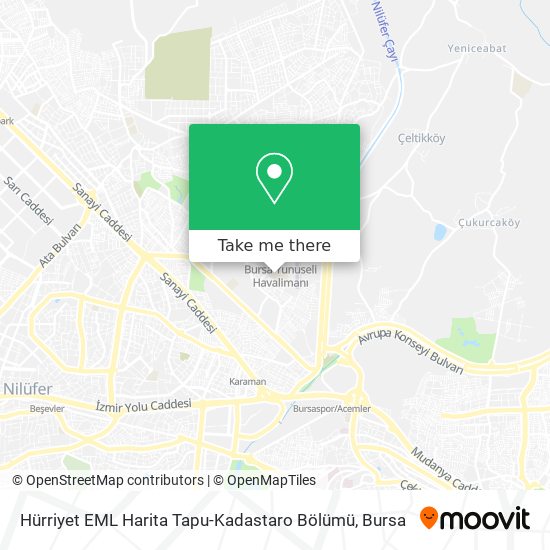 Hürriyet EML Harita Tapu-Kadastaro Bölümü map