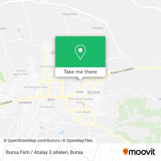 Bursa Fsm / Atalay 3 siteleri map