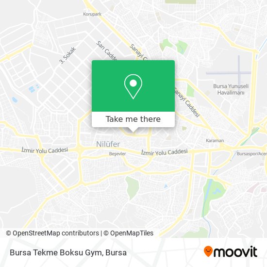 Bursa Tekme Boksu Gym map