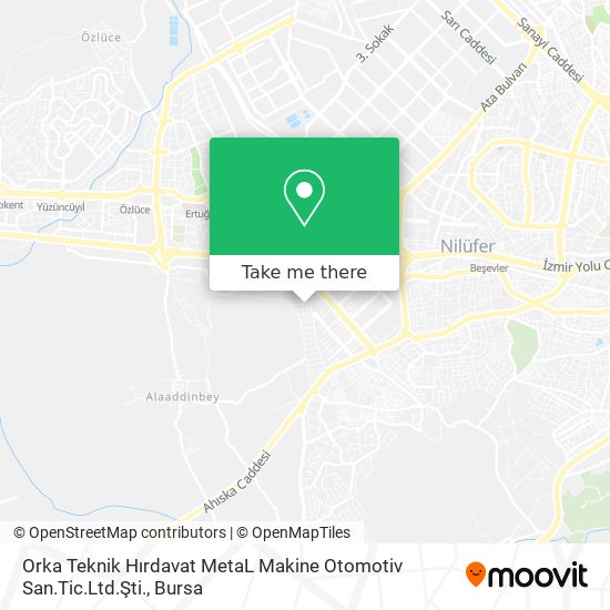 Orka Teknik Hırdavat MetaL Makine Otomotiv San.Tic.Ltd.Şti. map