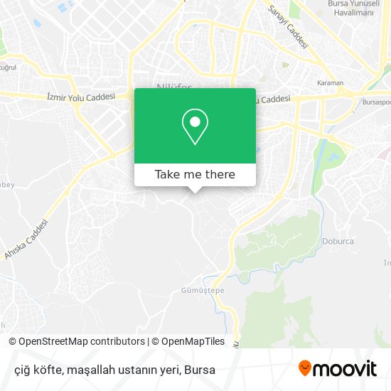 çiğ köfte, maşallah ustanın yeri map