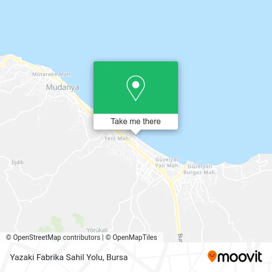 Yazaki Fabrika Sahil Yolu map