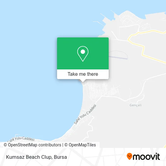 Kumsaz Beach Clup map