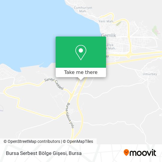 Bursa Serbest Bölge Gişesi map