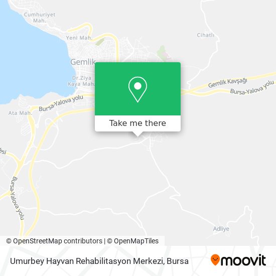 Umurbey Hayvan Rehabilitasyon Merkezi map