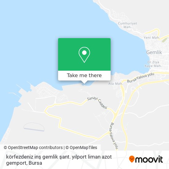 körfezdeniz inş gemlik şant. yılport liman azot gemport map