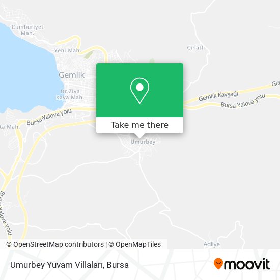Umurbey Yuvam Villaları map