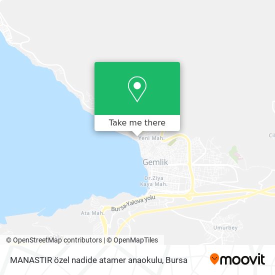 MANASTIR özel nadide atamer anaokulu map