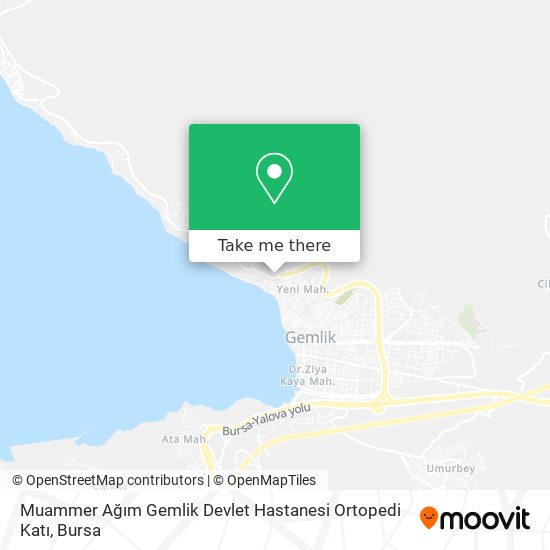 Muammer Ağım Gemlik Devlet Hastanesi Ortopedi Katı map