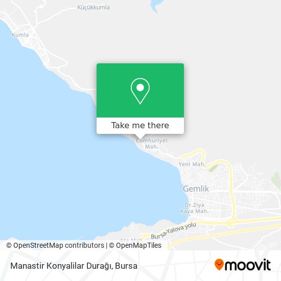 Manastir Konyalilar Durağı map