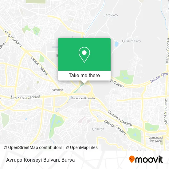 Avrupa Konseyi Bulvarı map