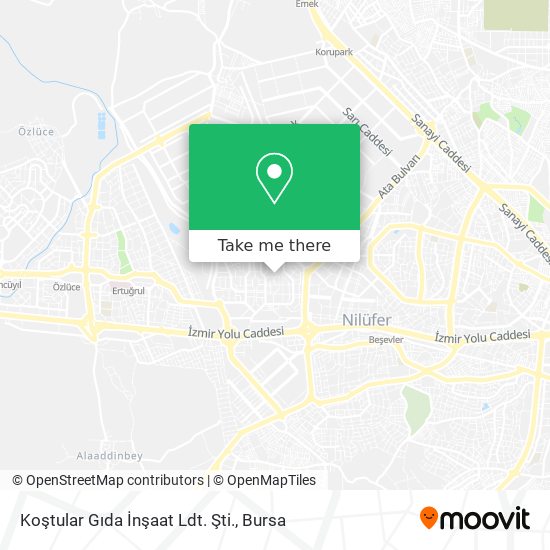 Koştular Gıda İnşaat Ldt. Şti. map