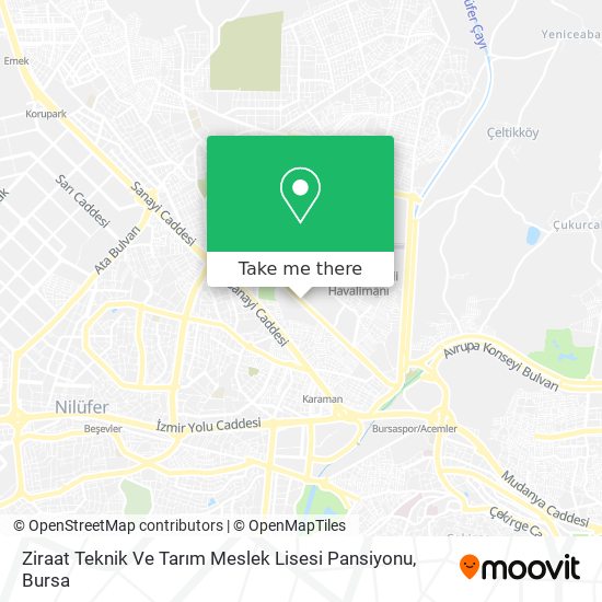 Ziraat Teknik Ve Tarım Meslek Lisesi Pansiyonu map