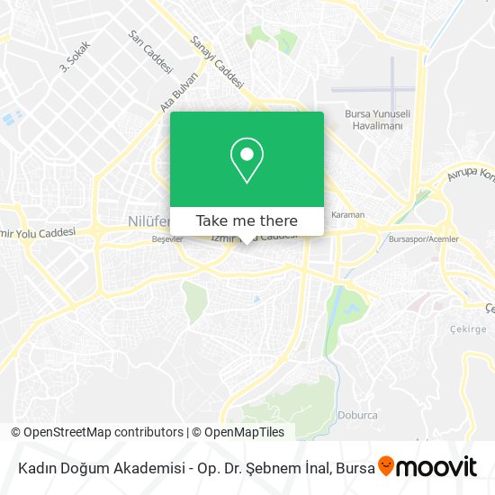 Kadın Doğum Akademisi - Op. Dr. Şebnem İnal map