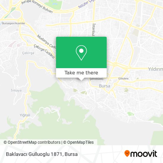 Baklavacı Gulluoglu 1871 map