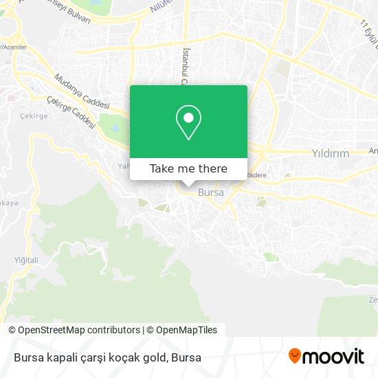 Bursa kapali çarşi koçak gold map